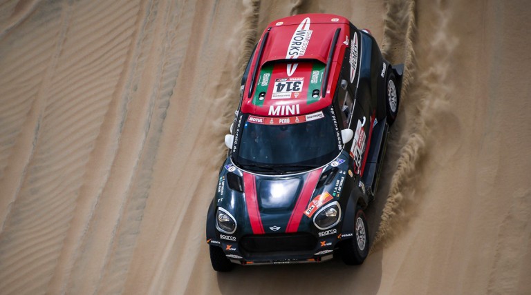 Rally Dakar 2019: Etapa 2, Pisco – San Juan de Marcona. Nani Roma cruza la meta en segunda posición
