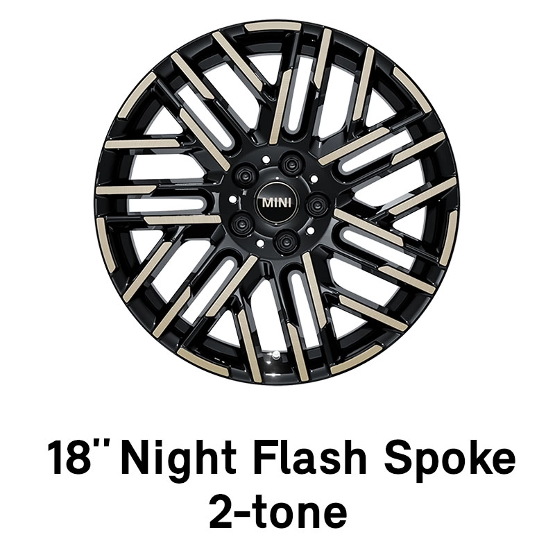 MINI - Equipamiento - Night Flash Spoke de 18 pulgadas bitono