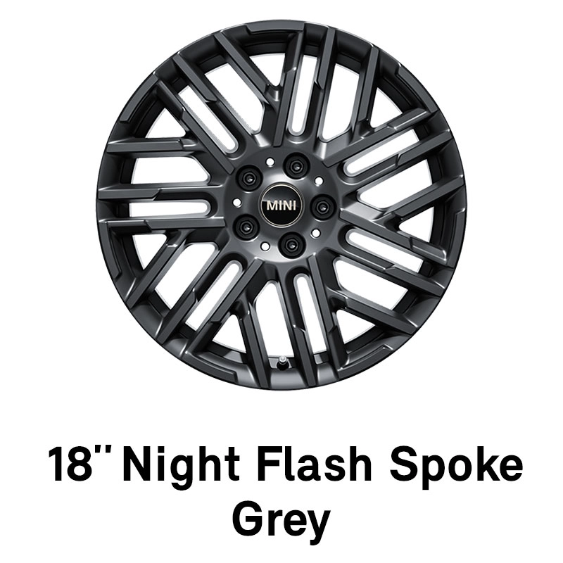 MINI - Equipamiento - Night Flash Spoke de 18 pulgadas en gris
