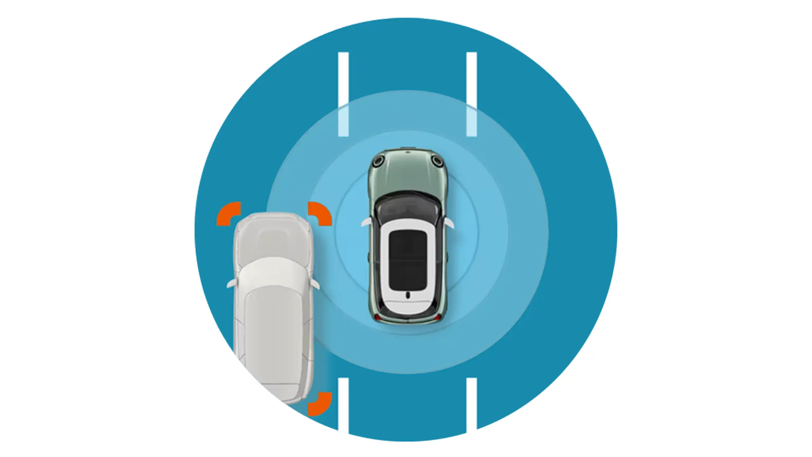 MINI Aceman 100% eléctrico - Detección activa de puntos ciegos