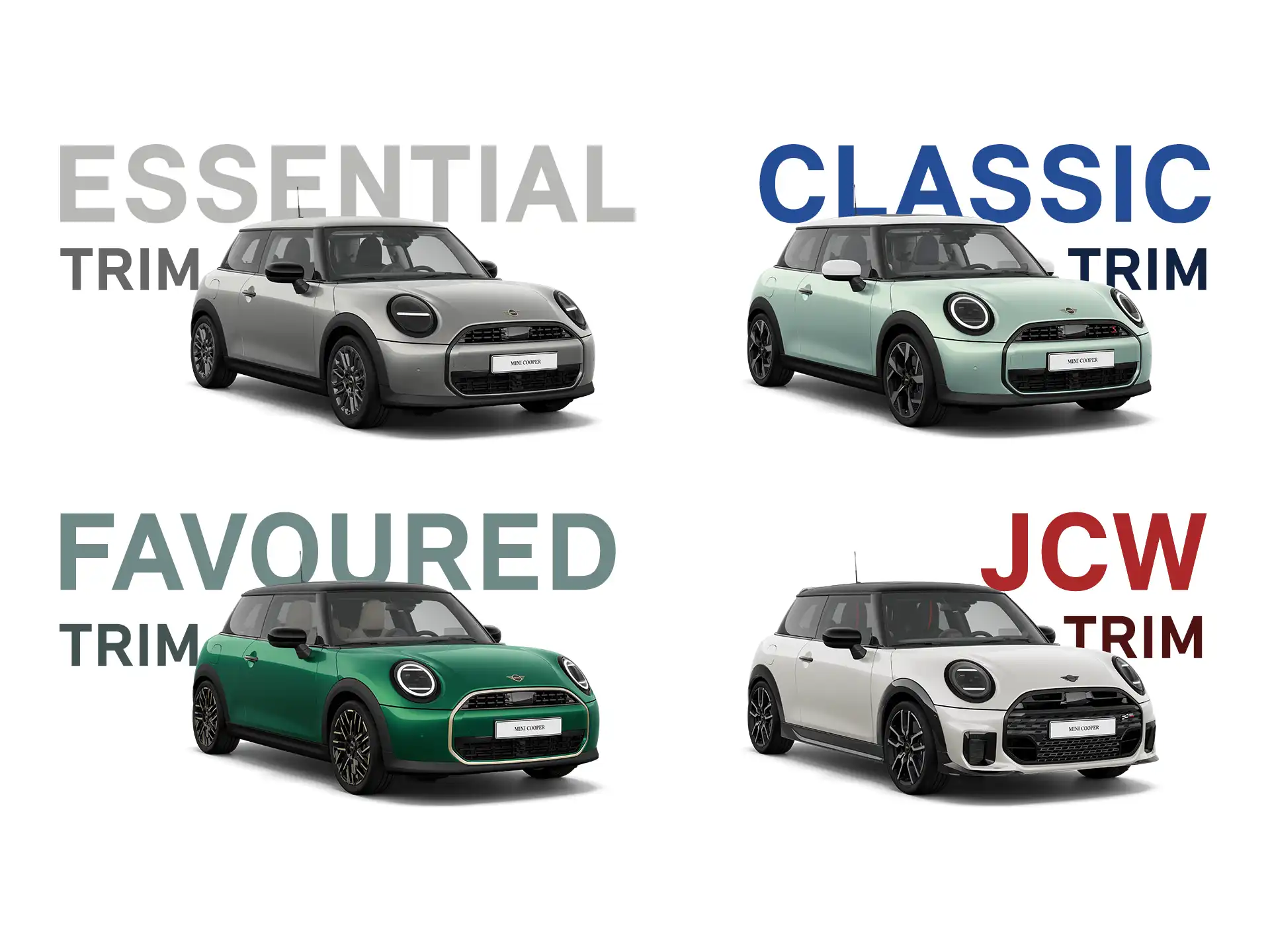 MINI Cooper 3 puertas - Collage de acabados