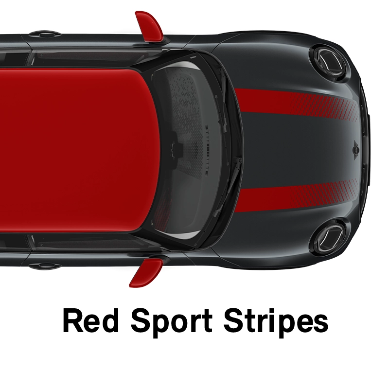  MINI - Equipamiento - Estilo JCW - Franjas deportivas en rojo