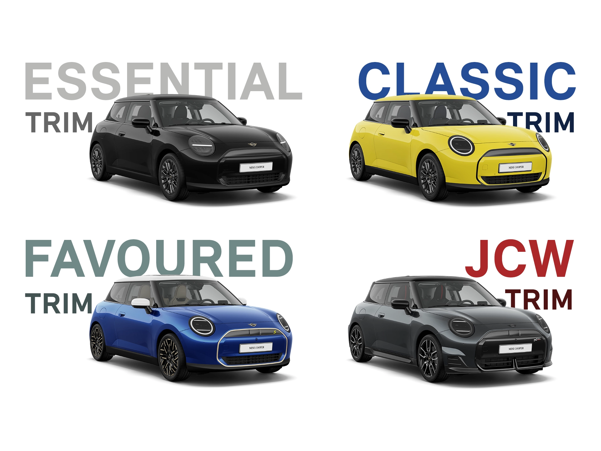 MINI Cooper 100% eléctrico - Collage de acabados