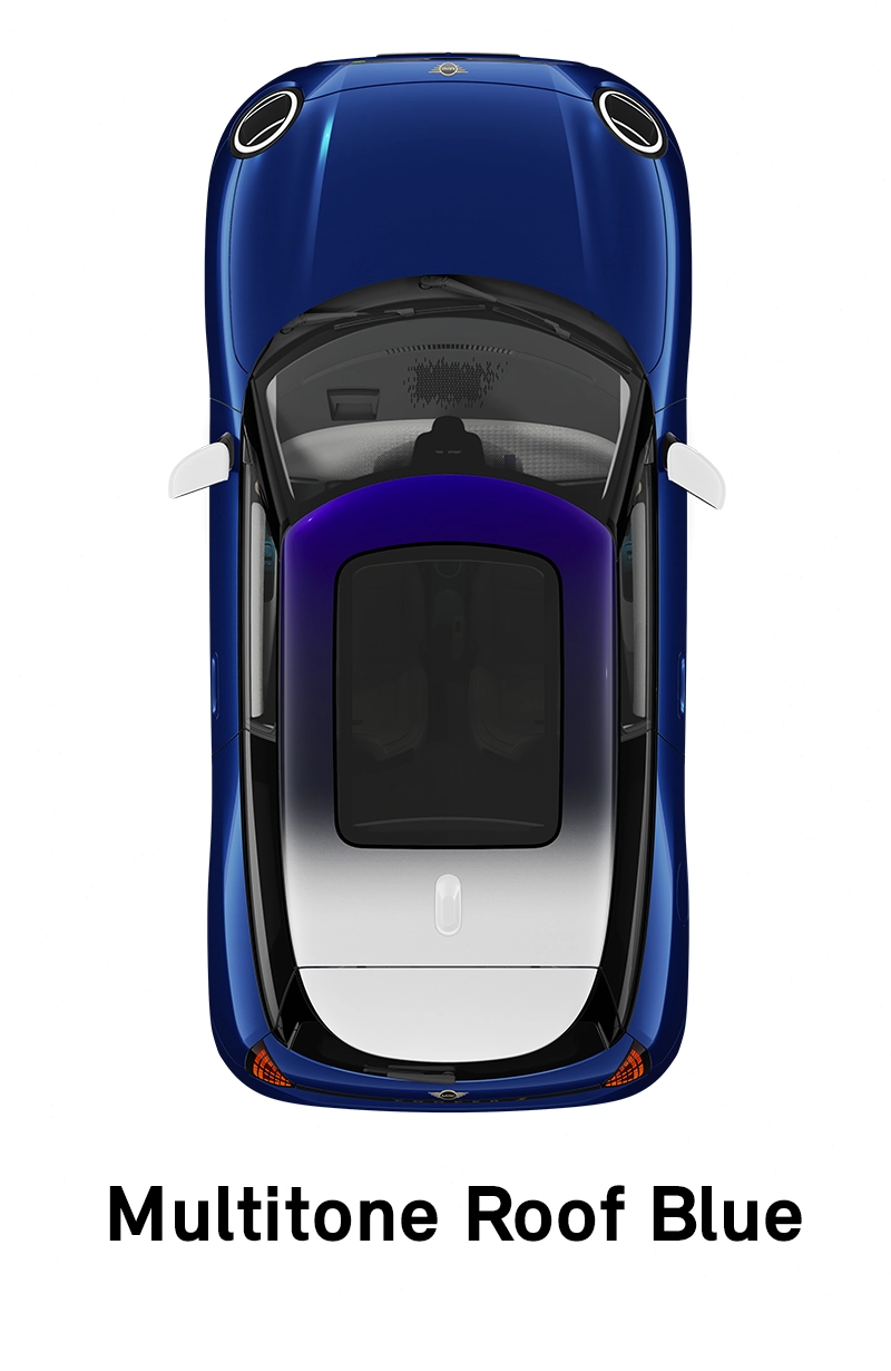  MINI - Equipamiento - Estilo Favoured - Techo multitono en azul