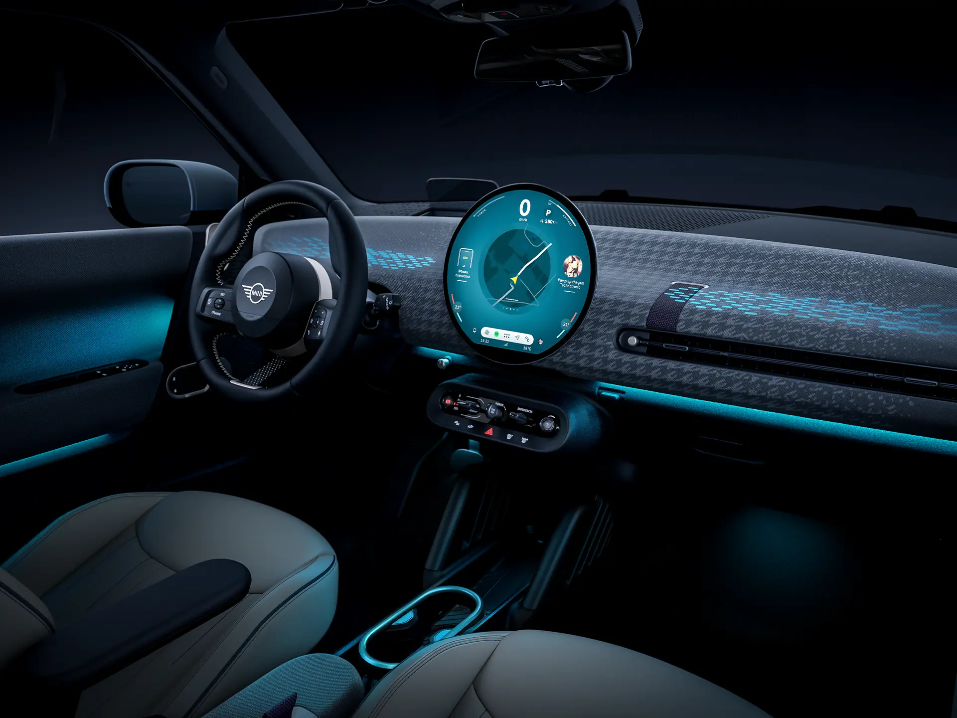 MINI Cooper 100% eléctrico - Experiencia interior