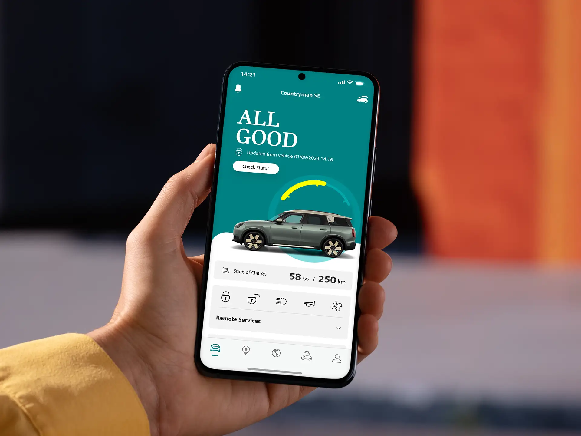 MINI Countryman 100% eléctrico - MINI App