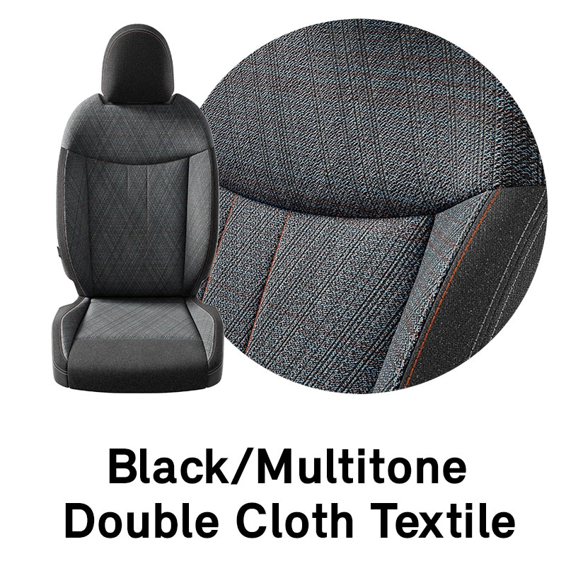 MINI - Equipamiento - Tela doble textil multitono en negro