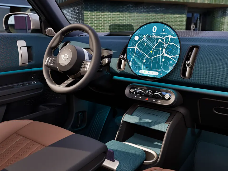 MINI Countryman - interior - salpicadero con pantalla oled en cuadro de instrumentos