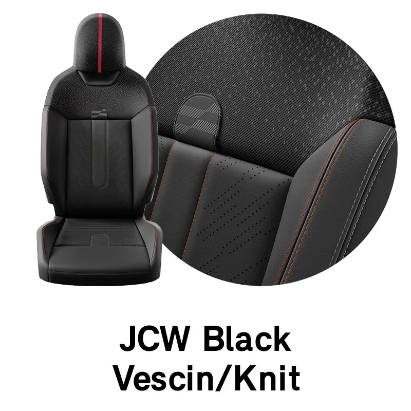 MINI - equipamiento - vescin/tejido jcw black