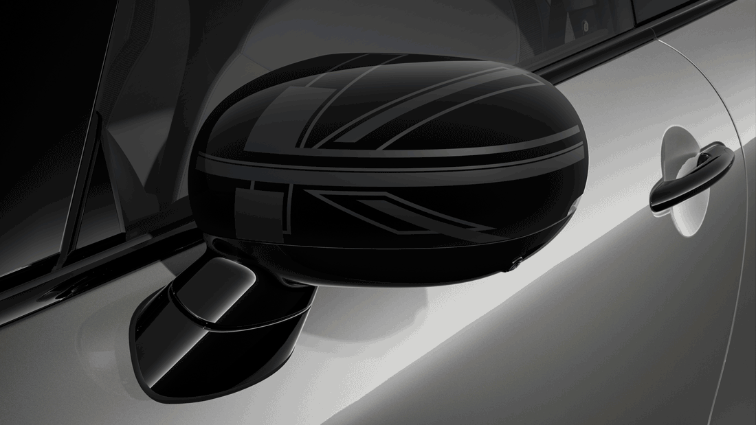 Cubiertas de retrovisores exteriores MINI en diferentes diseños.