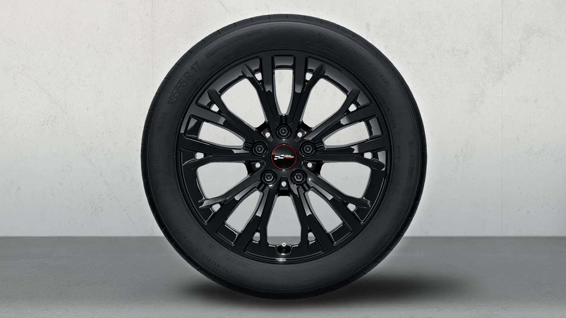 Llanta de invierno de aleación ligera JCW Star Spoke 991 de 17'' en Jet Black.