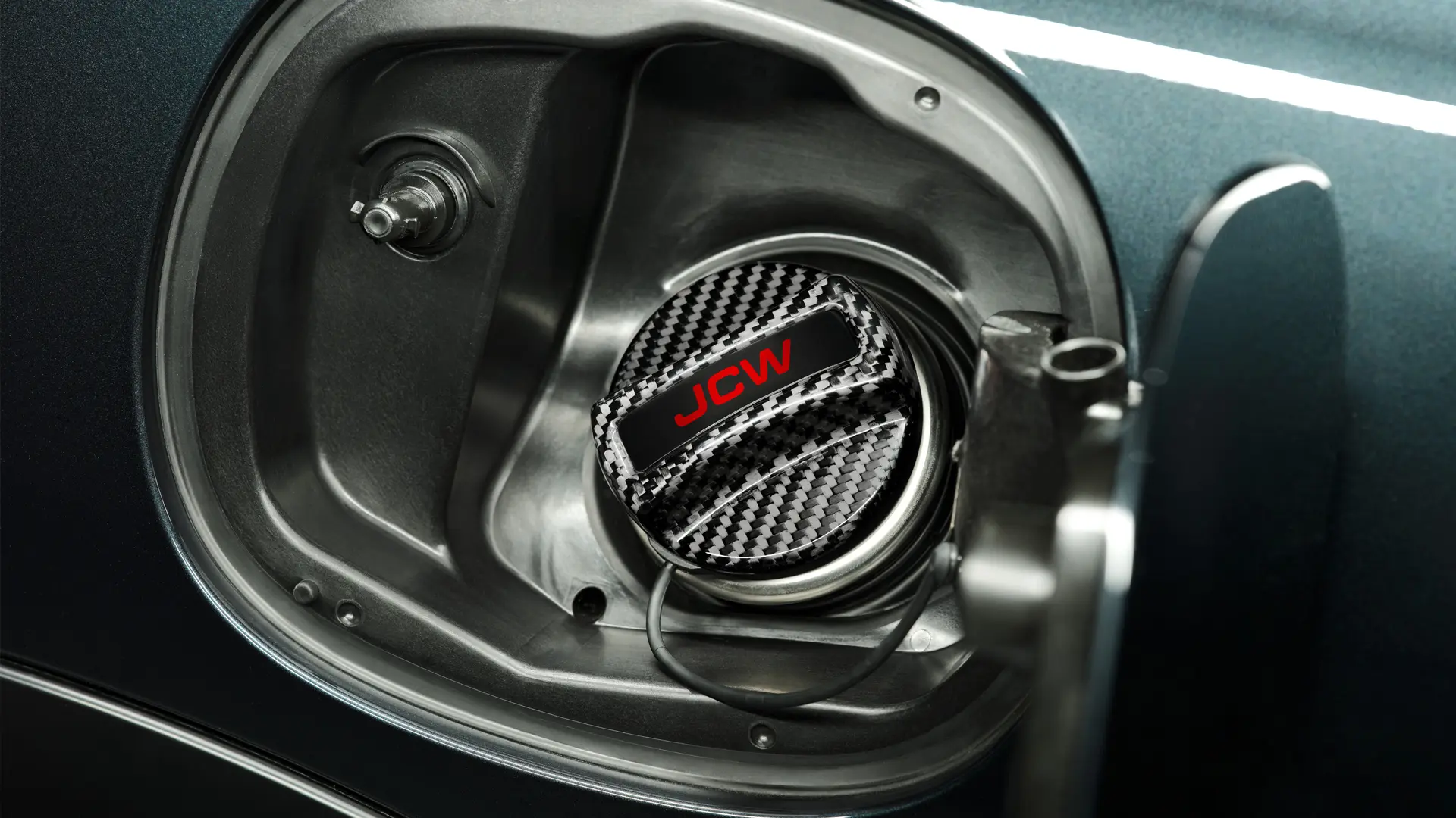 Accesorios JCW - Tapa del depósito de combustible JCW en fibra de carbono