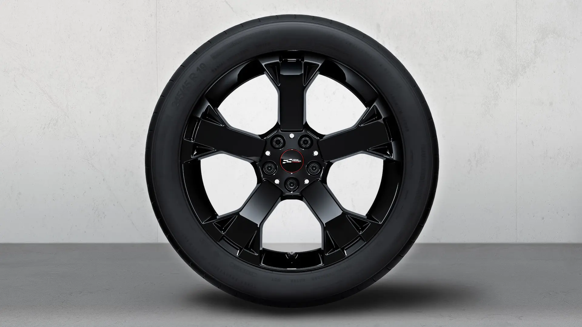 Llanta JCW de 19" radios Runway estilo 948 en Jet Black, juego completo de ruedas de verano. 