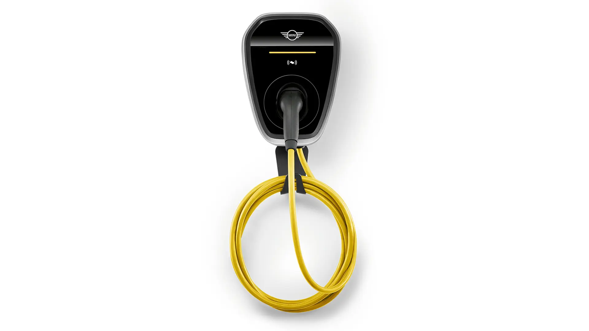 MINI Wallbox Plus para carga doméstica con una potencia de hasta 22 kW, de instalación fija en la pared.