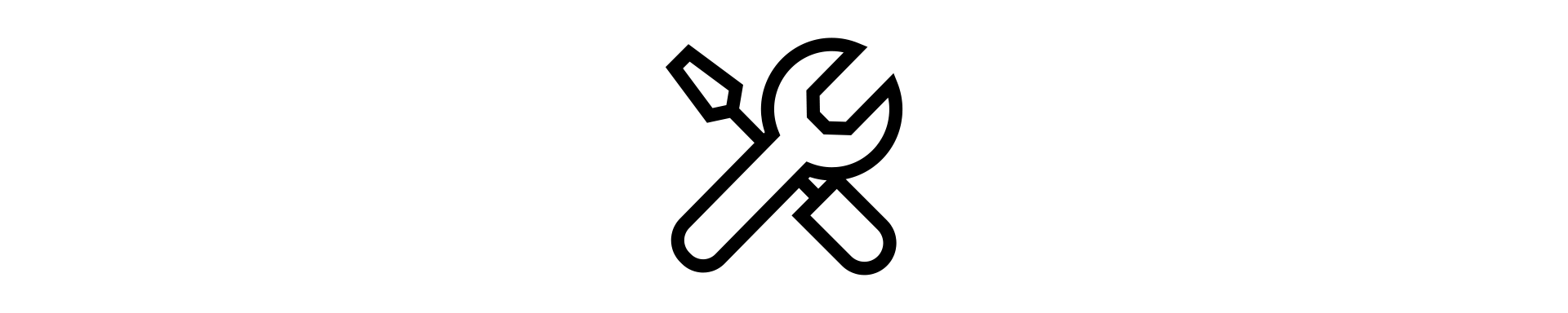 Icono de herramientas de reparación mecánica
