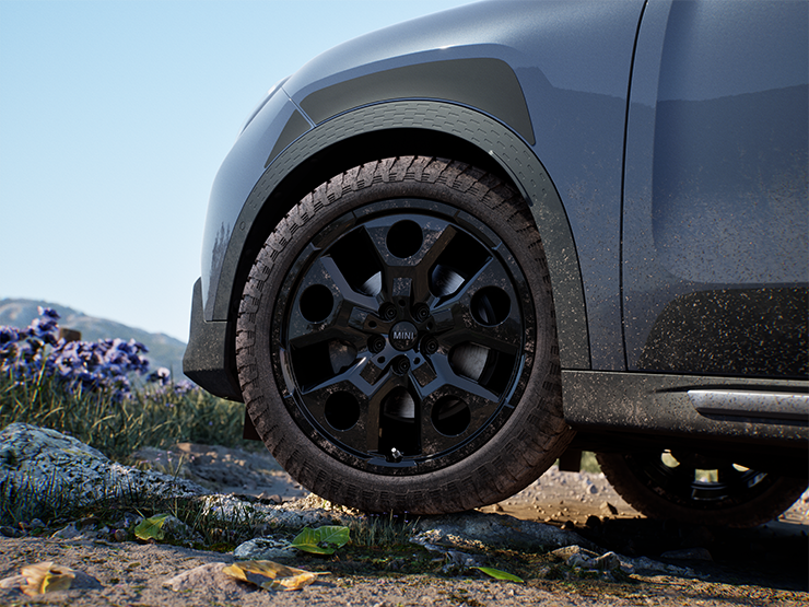 Imagen de las ruedas del MINI Countryman Untamed Edition.
