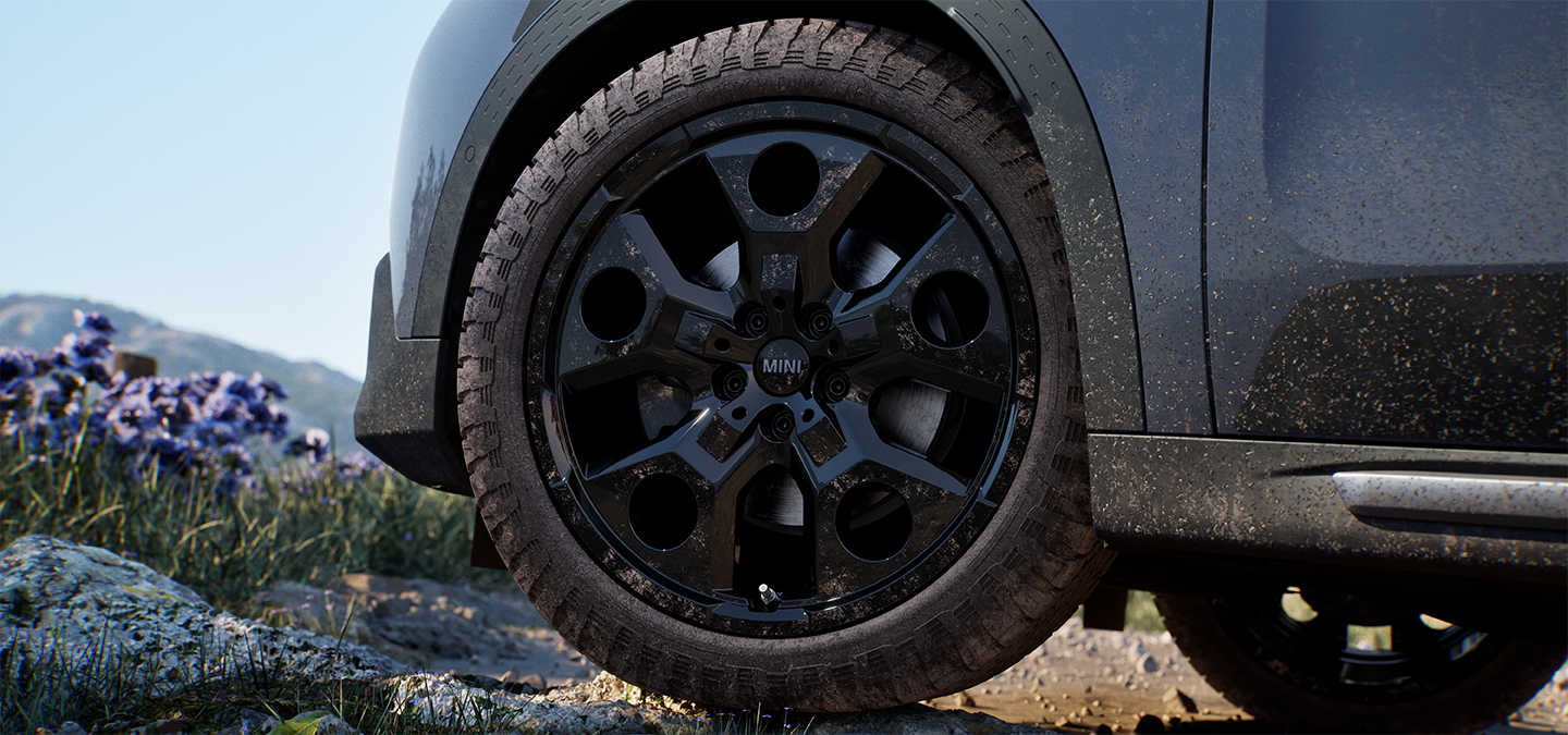 Imagen de las ruedas del MINI Countryman Untamed Edition.