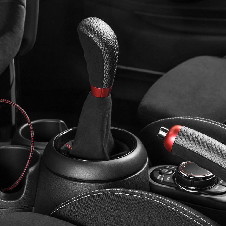 MINI John Cooper Works – pomo de la palanca de cambio – carbono/Alcantara