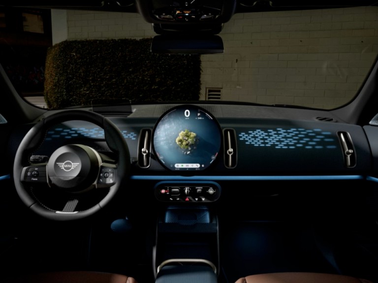 all electric mini cooper interior