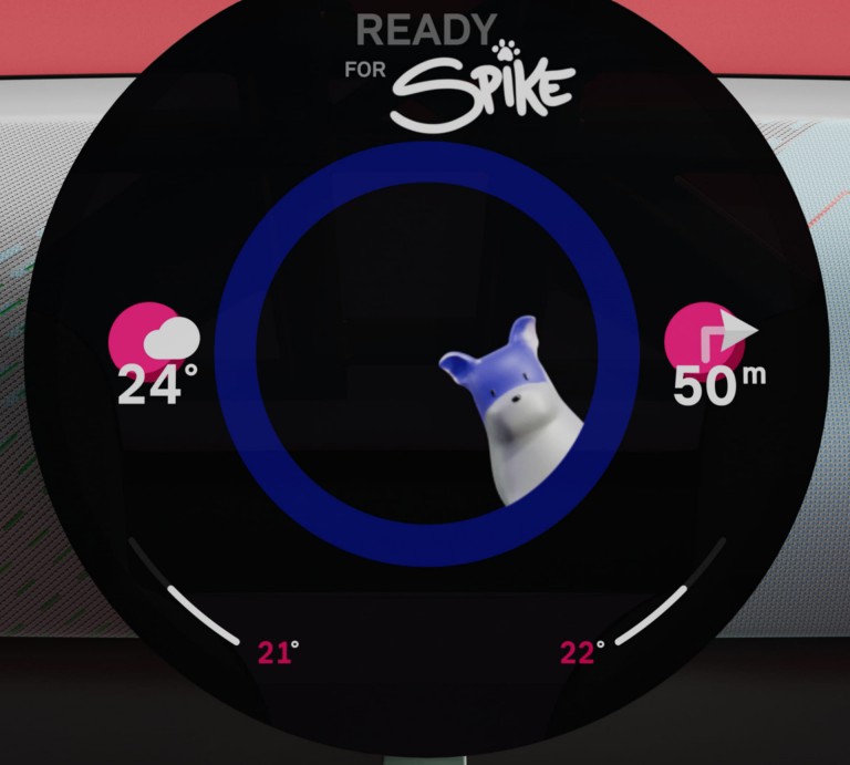 Prototipo de Spike, el nuevo personaje digital para los nuevos modelos MINI.