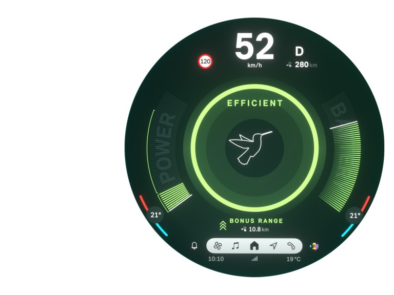 MINI 100% eléctrico - experiencia de conducción - modo green